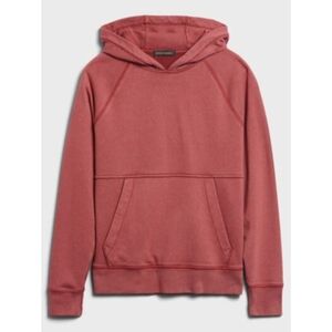Banana Republic▪️Men's Organic French Terry Brick Red Hoodie
